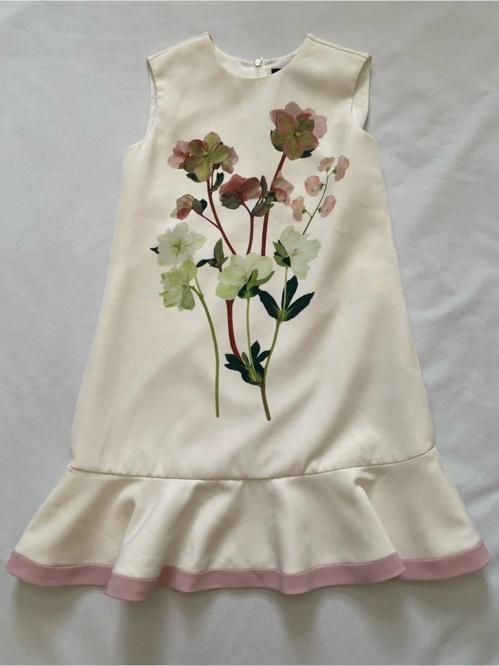 Victoria Beckham for Target Girls Ivory Lined Dress Size Medium ***READ